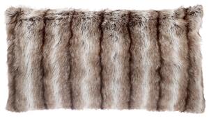 Skinnwille Home Collection Polštář Hunter Brown, umělá kožešina, 50x90 cm