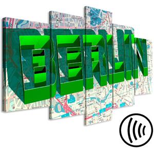 Obraz Zelený Berlín (5dílný) široký
