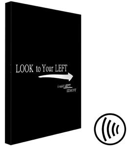 Obraz Look to Your Left (1-dílný) vertikální