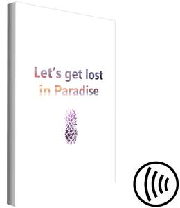 Obraz Let's Get Lost in Paradise (1 kus) vertikální
