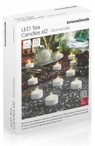 InnovaGoods Sada čajových svíček LED Romandle 12 kusů