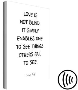 Obraz Love Is Not Blind (1 kus) vertikální