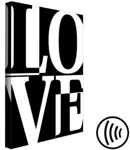 Obraz Černobílá láska (1 panel) vertikální