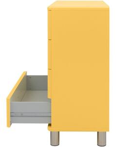 Žlutá lakovaná komoda Tenzo Malibu 86 x 41 cm