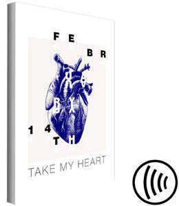 Obraz Take My Heart (1-dílný) vertikální