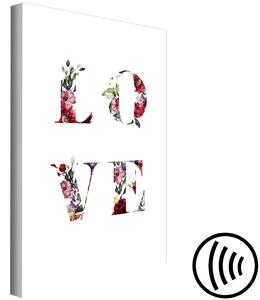 Obraz Láska v květinách (1-dílný) vertikální