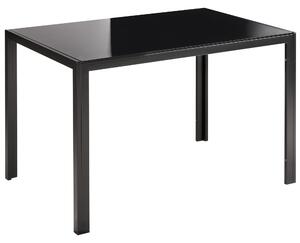 Jídelní stůl LAVOS Černá 120 cm 80 cm Bezpečnostní sklo