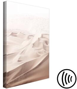 Obraz Písečná látka (1-dílný) svislý - krajina arabské pouště