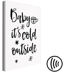 Obraz Baby it's cold outside (1-dílný) vertikální