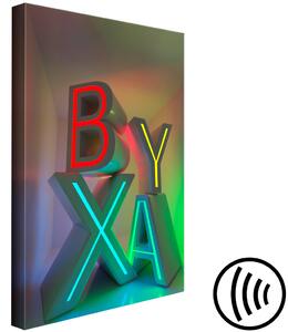 Obraz Dobrodružství X (1-dílný) svislý - futuristická 3D písmena abecedy