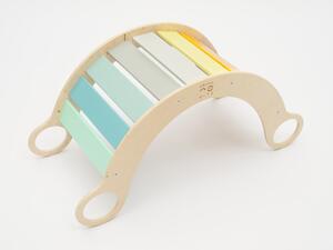 ELIS DESIGN Montessori houpačka 5in1 light varianta: natur okraje, lakované desky + Slevový kód -20 %