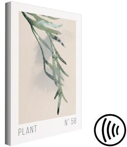 Obraz Rostlina číslo 58 (1-dílný) svislý - krajina s rostlinným motivem