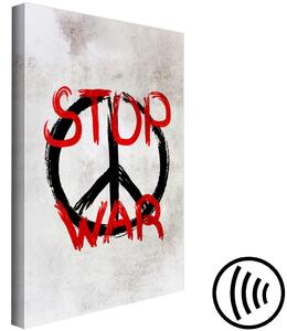 Obraz Stop War (1-dílný) vertikální