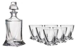 Crystalite Bohemia Quadro set whisky karafa + sklenice