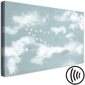 Obraz Husy v oblacích (1-dílný) široký