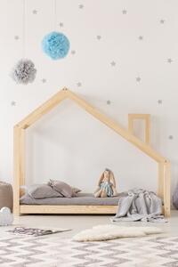 Dětská postel z masivu DOMEČEK S KOMÍNEM 160x90 cm
