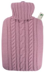 HUGO-FROSCH Termofor Hugo Frosch Classic s pleteným obalem - pastelově růžový