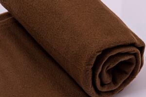 Fleecová deka tmavě hnědá