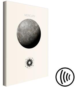 Obraz Merkur - nejmenší z planet Sluneční soustavy v grafickém znázornění