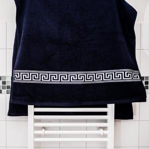 Ručník GREEK 50 x 90 cm tmavě modrý, 100% bavlna