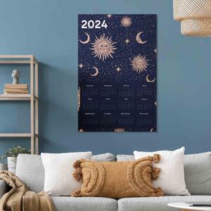 Obraz Kalendář 2024 - kompozice zobrazující hvězdy a měsíc