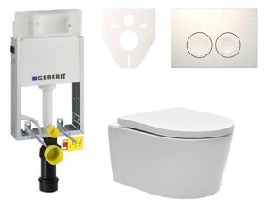 Cenově zvýhodněný závěsný WC set Geberit k zazdění + WC SAT Brevis SIKOGE1W1