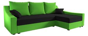 Pohodlná sedačka OMNIA - zelená / černá