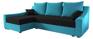 Pohodlná sedačka OMNIA - modrá / černá
