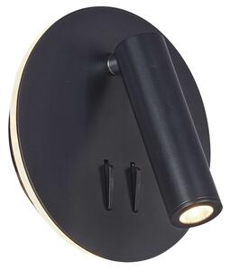 Maytoni Nástěnné LED svítidlo LOS, 9W, 14x14 cm, CRI80 Barva: Černá