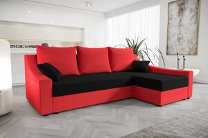 Pohodlná sedačka OMNIA - červená / černá