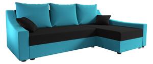 Pohodlná sedačka OMNIA - modrá / černá