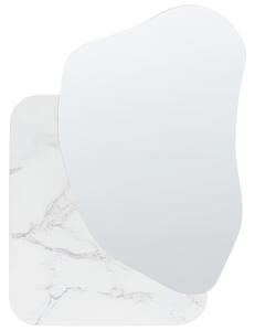 Zrcadlo ARVERT 60 cm 80 cm Bílý mramor