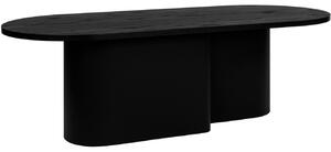 Noo.ma Černý dubový konferenční stolek Looi 115 x 50 cm