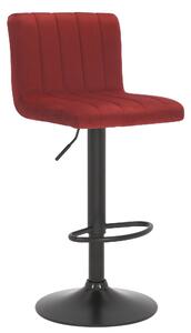 Barová židle Wragby - samet | červená