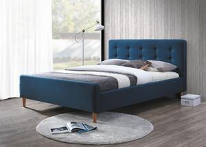 Čalouněná postel PINKO 160 x 200 cm modrá