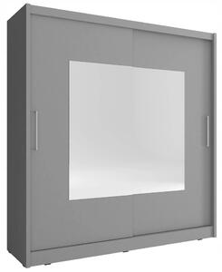 Šatní skříň se zrcadlem 200 cm WESTON 1 - grafit