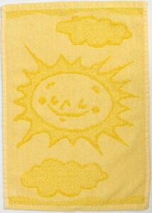 Dětský ručník BEBÉ sluníčko žlutý 30x50 cm