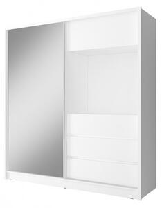TV skříň se zrcadlem 200 cm MARKEL - bílá