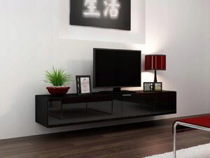 - Televizní stolek ASHTON 180 - lesklý černý