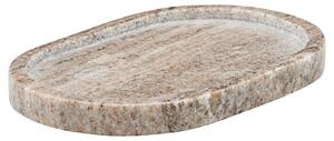 Béžový mramorový tácek Meraki Marble 19,5 x 12,5 cm