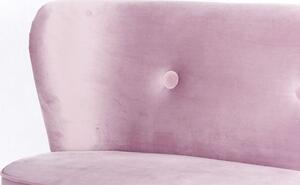 Dětská Retro pohovka sofa Drewex tmavě růžová