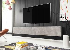 Televizní skříňka s LED osvětlením 180 cm WILLA D - beton