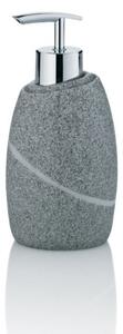KELA Dávkovač mýdla TALUS poly, dekor kámen šedý KL-20257