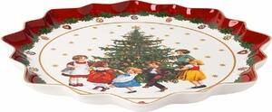 Tác/ talíř na cukroví hluboký Tančící děti, 39 cm Toy's Fantasy Villeroy & Boch (Barva bílá + červená)