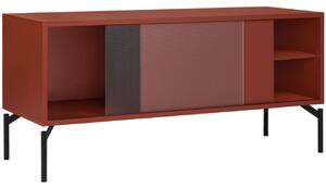 OnaDnes -20% noo.ma Červený TV stolek Met 116 x 42 cm