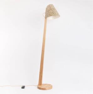 ALMUT 1411 stojací lampa oblá Ø30cm čisté seno