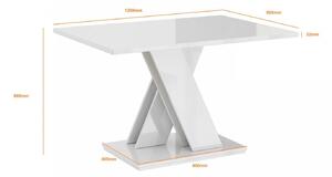 Konferenční stůl PEPAX MINI - bílá lesklá