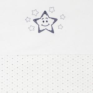 ESITO Dětské povlečení hvězdička JERSEY - 100 x 135, 60 x 40 cm / hvězdička šedá