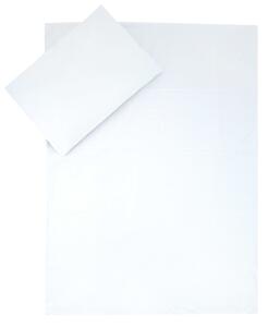 ESITO Dětské povlečení jednobarevné Brumla JERSEY - bílá / 100 x 135, 60 x 40 cm