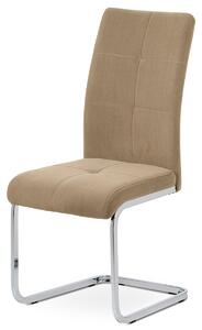 Jídelní židle, potah cappuccino sametová látka, DCL-440 CAP4